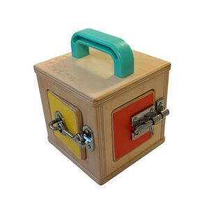 Lovevery The Realist Wooden Lock Box Activity Toy Multicolor Puzzle Toy